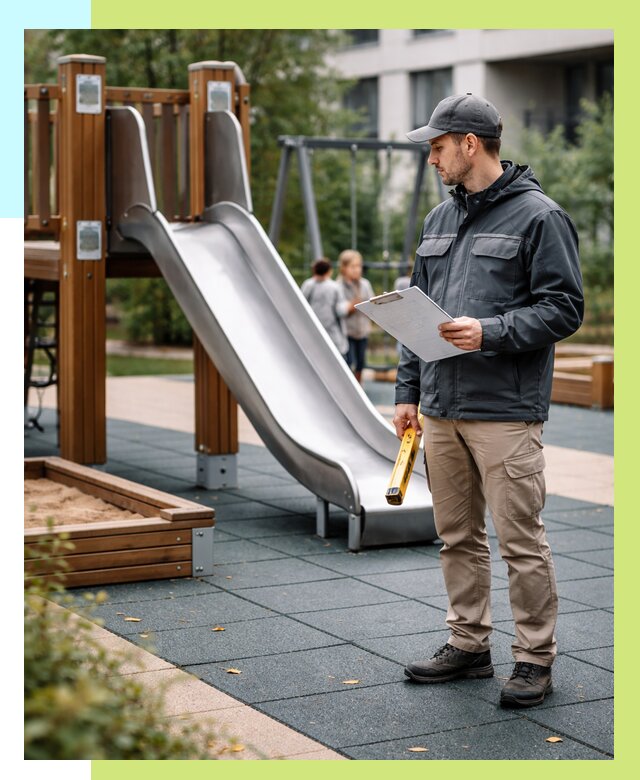 Сертификация детских площадок в Морозовске от 25665 р. | Алешин-Мрз