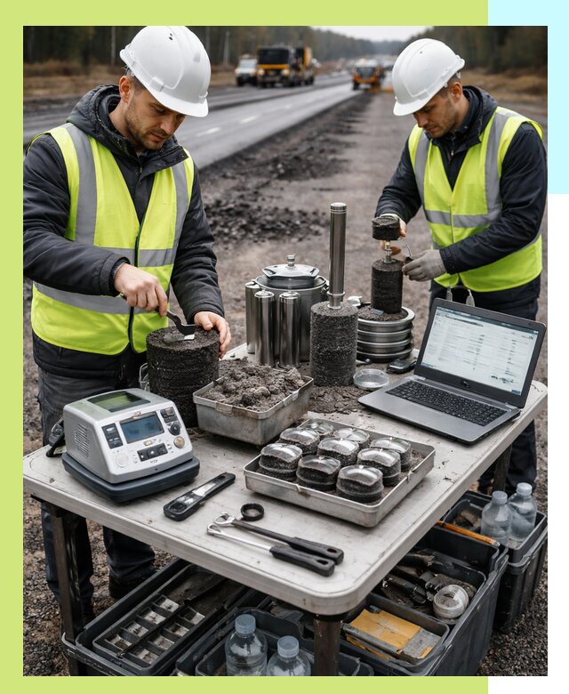 Сертификация асфальта: испытания и подтверждение в Морозовске