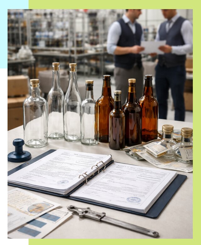 Сертификация стеклянных бутылок в Морозовске от 25665 р. | Алешин-Мрз