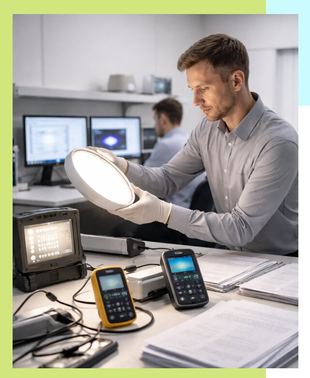 Сертификация светильников в Морозовске: испытания и оформление