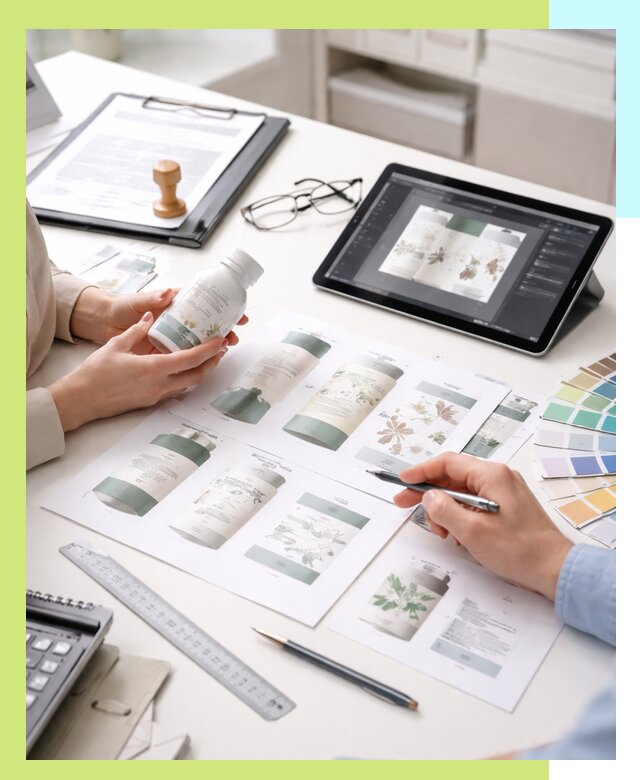 Профессиональная разработка дизайна и текста этикетки продукции в Морозовске