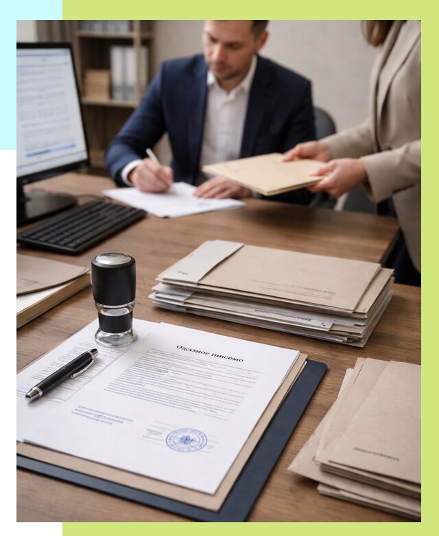 Отказное письмо для таможни в Морозовске от 3080 р, Алешин-Мрз