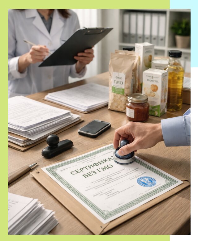 Получение сертификата Без ГМО для продукции в Морозовске